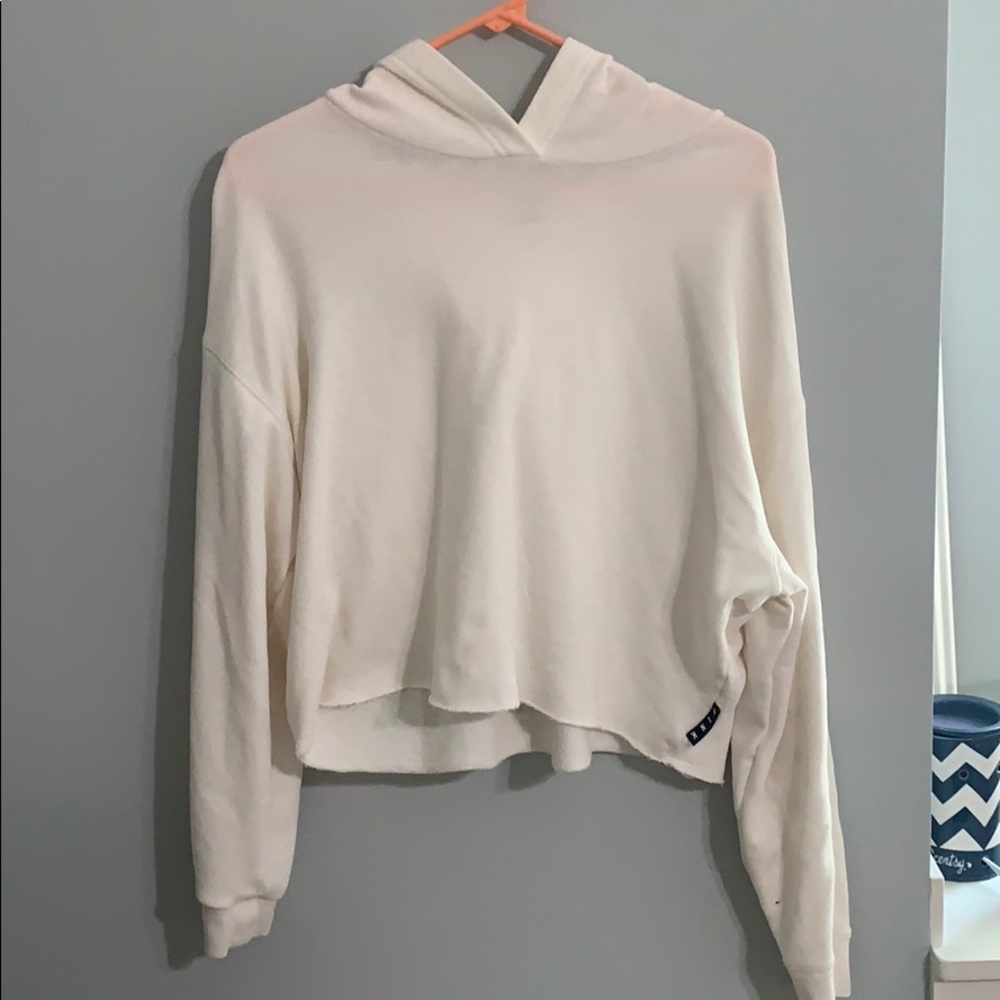 PINK cropped sweatshirt